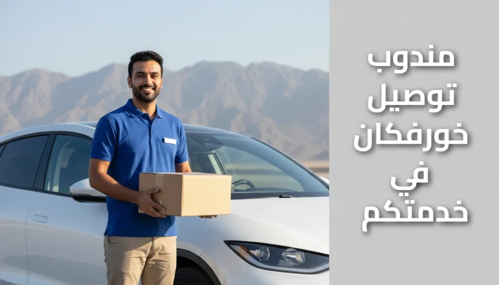 مندوب توصيل خورفكان